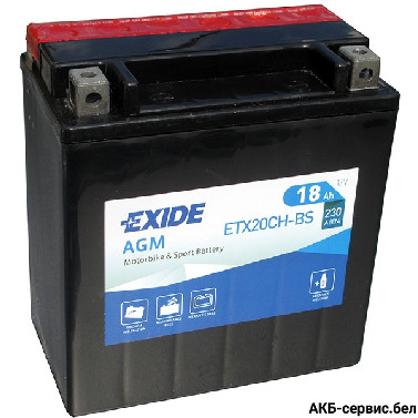 Exide AGM ETX20CH-BS