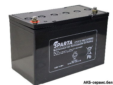 Sparta LPCG12-100 (M8+DIN) 12V 100 Ah